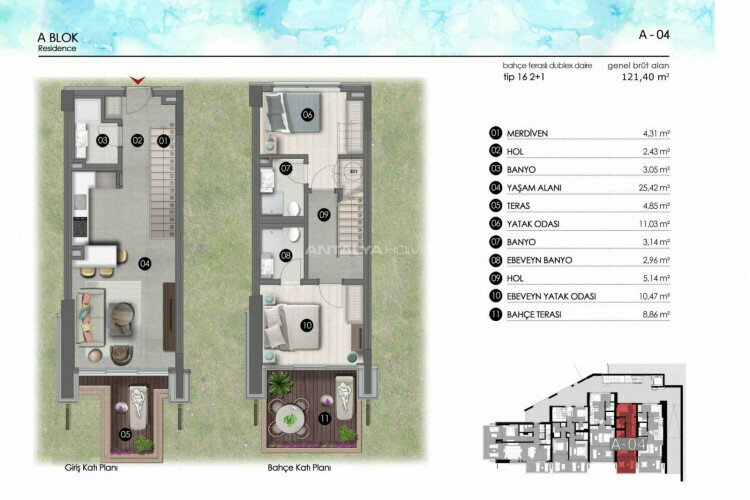 Квартира 2+1 в Мугле, Турция | PBB-45792
