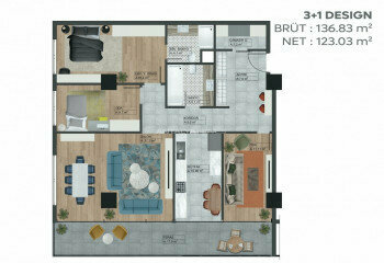 Квартира 1+1 в Бурсе, Турция | PTE-46891