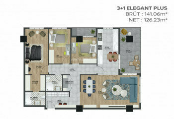 Квартира 1+1 в Бурсе, Турция | PTE-46891