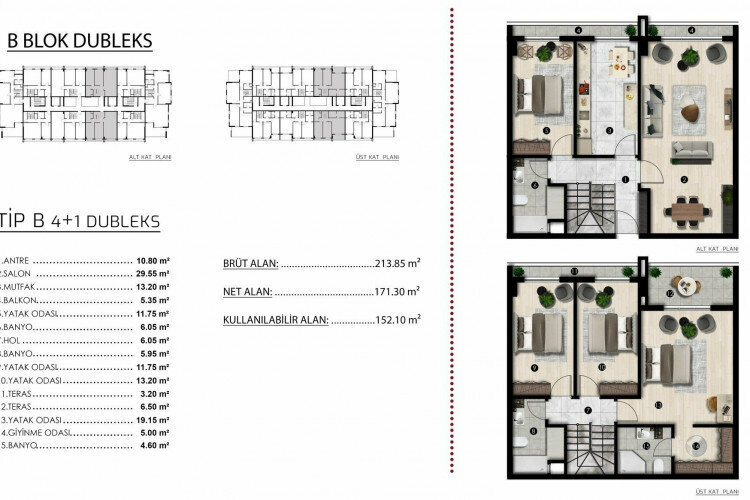 Квартира 3+1 в Бурсе, Турция | STE-46911