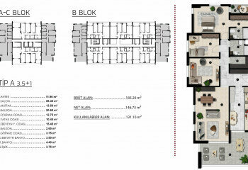 Квартира 3+1 в Бурсе, Турция | STE-46911