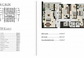 Квартира 3+1 в Бурсе, Турция | STE-46911