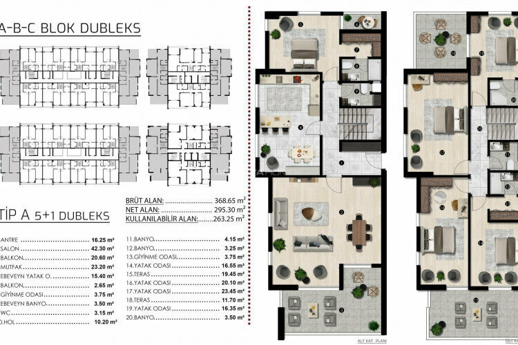 Квартира 4+1 в Бурсе, Турция | PTE-46913