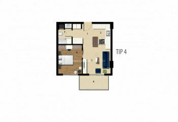 Квартира 2+1 в Коньяалты, Анталия, Турция | PTE-45002