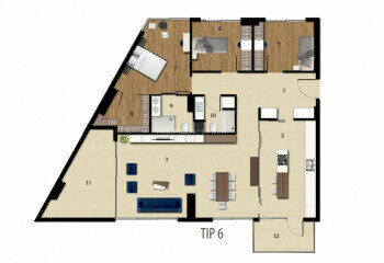 Квартира 2+1 в Коньяалты, Анталия, Турция | PTE-45002