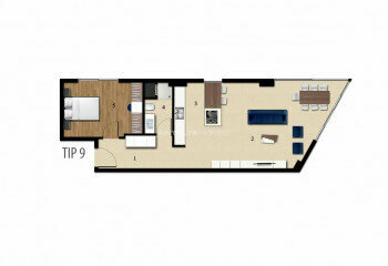 Квартира 2+1 в Коньяалты, Анталия, Турция | PTE-45002