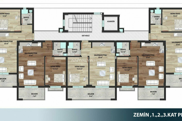 Квартира 2+1 в Анталии, Турция | STE-45275