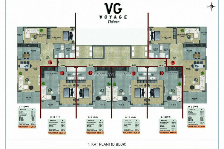 Квартира 1+1 в Анталии, Турция | PBB-45080