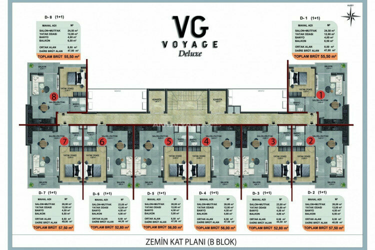 Квартира 4+1 в Анталии, Турция | SBB-45082