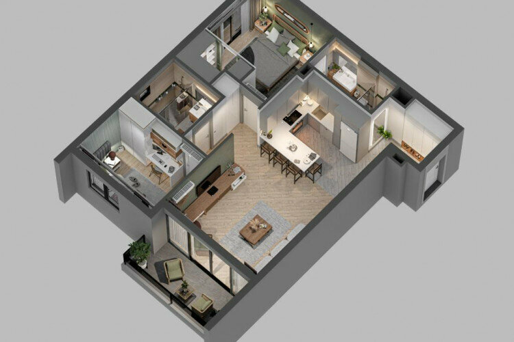 Квартира 2+1 в Муратпаше, Анталия, Турция | SBB-24823