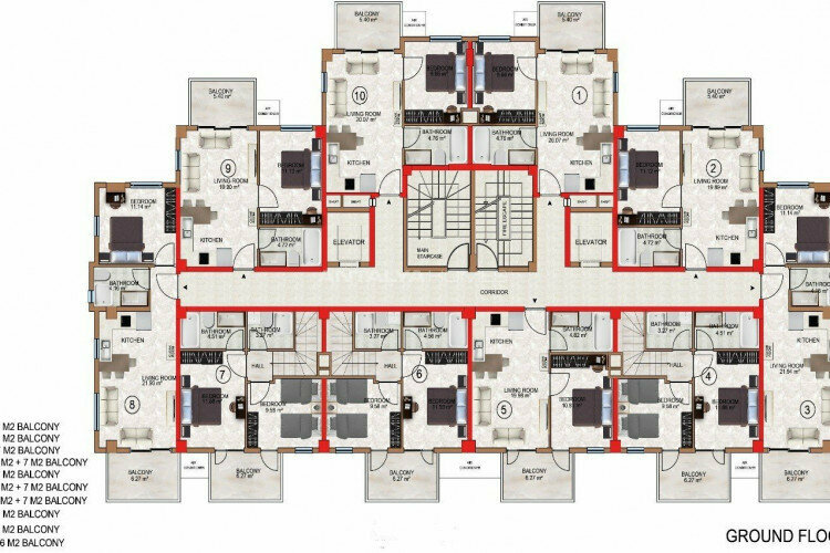 Квартира 2+1 в Анталии, Турция | PTE-45406