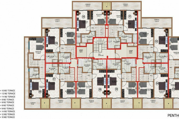 Квартира 2+1 в Анталии, Турция | PTE-45406