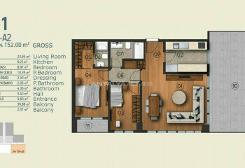 Квартира 3+1 в Стамбуле, Турция | PBB-46124