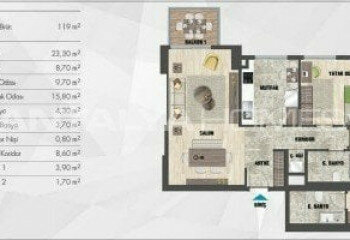 Квартира 2+1 в Картале, Стамбул, Турция | STE-46575