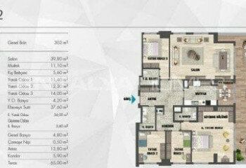 Квартира 2+1 в Картале, Стамбул, Турция | STE-46575