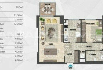 Квартира 2+1 в Картале, Стамбул, Турция | STE-46575
