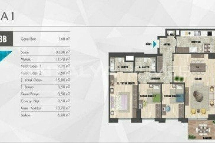 Квартира 3+1 в Картале, Стамбул, Турция | PBB-46576