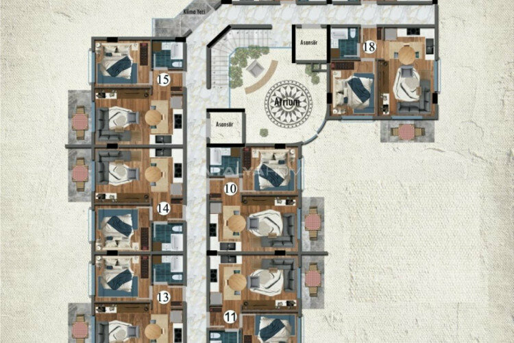 Квартира 2+1 в Анталии, Турция | PTE-45540