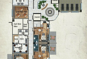 Квартира 2+1 в Анталии, Турция | PTE-45540