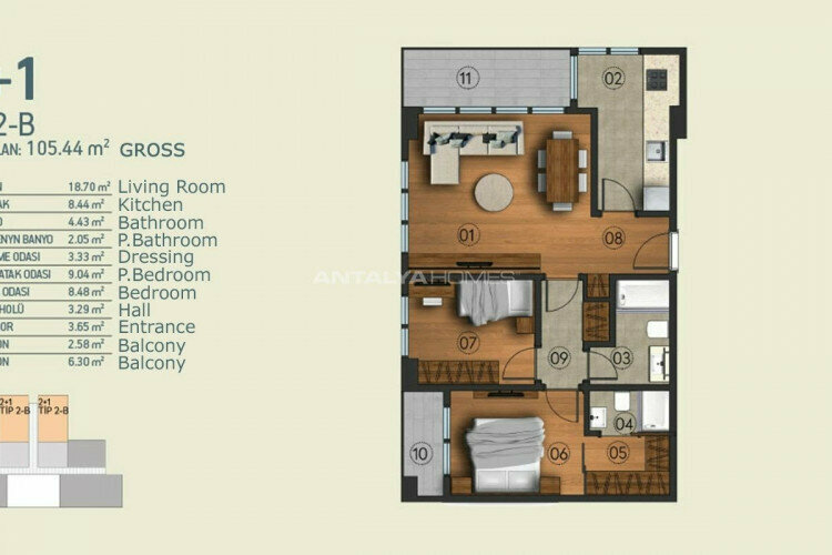 Квартира 2+1 в Стамбуле, Турция | SBB-46123