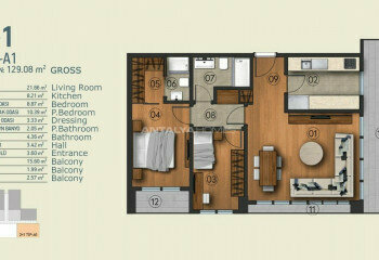 Квартира 2+1 в Стамбуле, Турция | SBB-46123