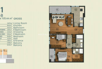 Квартира 2+1 в Стамбуле, Турция | SBB-46123