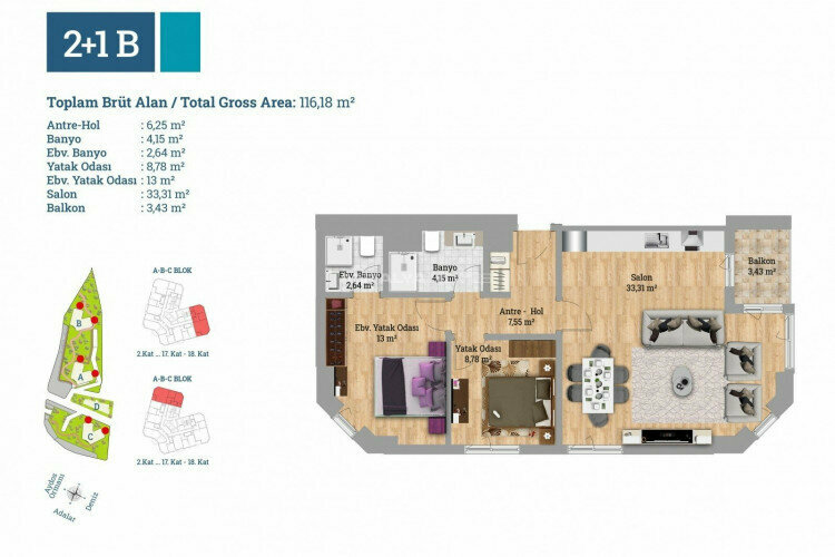 Квартира 1+1 в Картале, Стамбул, Турция | SBB-46406