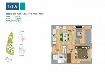 Квартира 3+1 в Картале, Стамбул, Турция | STE-46409