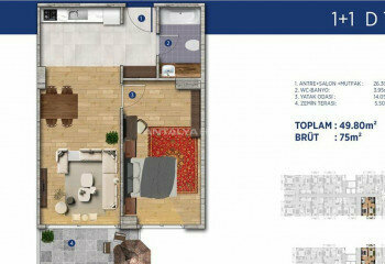 Квартира 3+1 в Стамбуле, Турция | PKK-46302