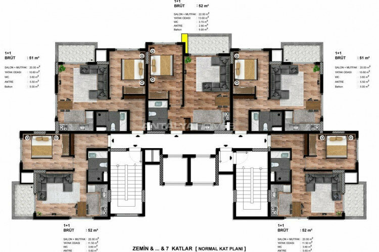 Квартира 1+1 в Анталии, Турция | PBB-45539