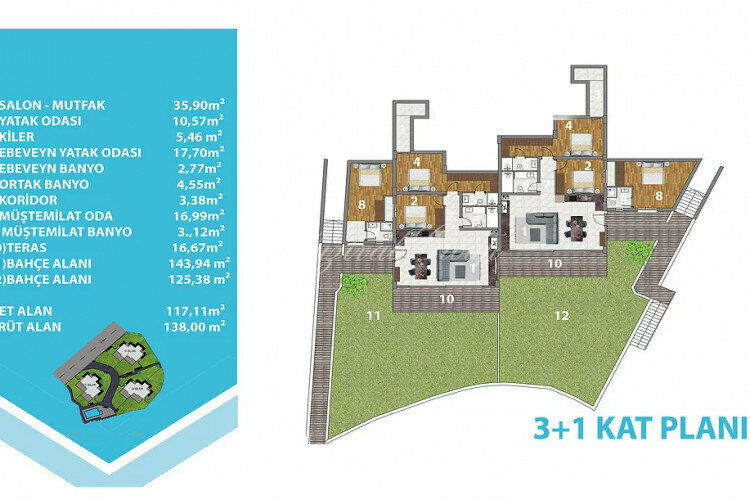 Квартира 2+1 в Бодруме, Турция | PBB-13402