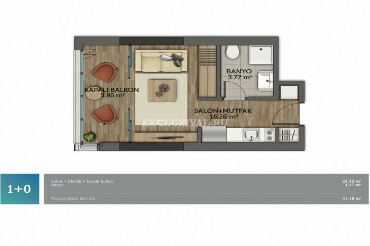 Квартира 4+1 в Стамбуле, Турция | PTE-10796