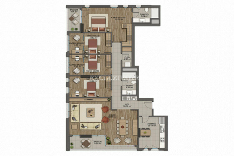 Квартира 4+1 в Стамбуле, Турция | PTE-10796