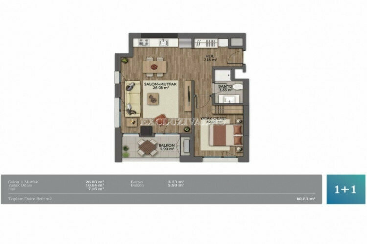 Квартира 4+1 в Стамбуле, Турция | PTE-10796