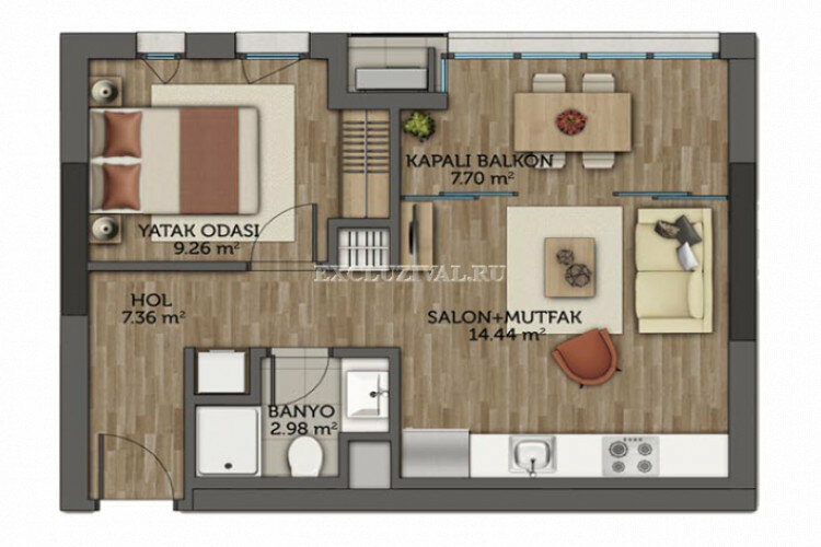 Квартира 4+1 в Стамбуле, Турция | PTE-10796