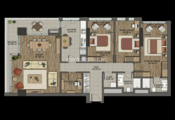 Квартира 4+1 в Стамбуле, Турция | PTE-10796