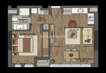 Квартира 4+1 в Стамбуле, Турция | PTE-10796