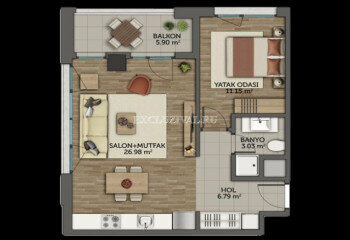 Квартира 4+1 в Стамбуле, Турция | PTE-10796