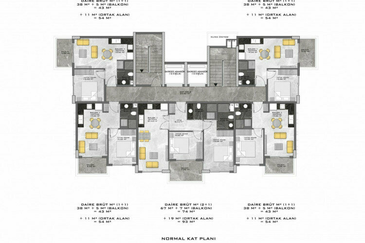 Квартира 2+1 в Анталии, Турция | PTE-45471