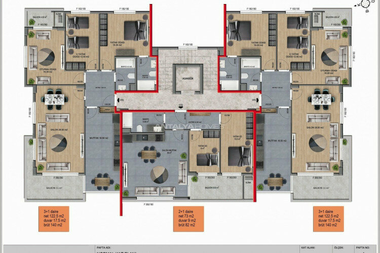 Квартира 3+1 в Анталии, Турция | STE-45390
