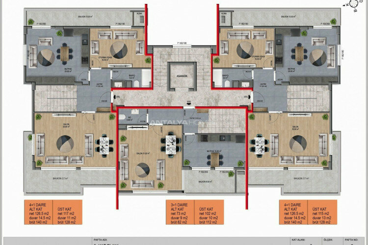 Квартира 3+1 в Анталии, Турция | SBB-45391