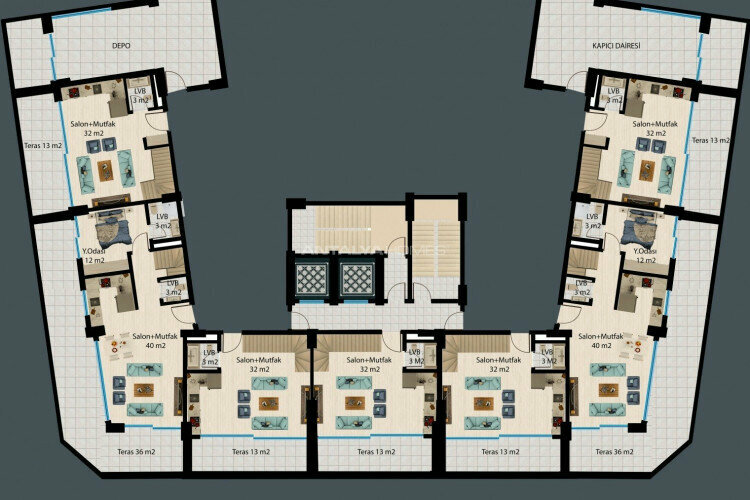 Квартира 2+1 в Анталии, Турция | PBB-45432