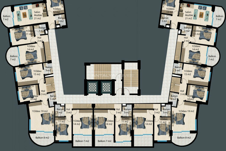 Квартира 2+1 в Анталии, Турция | PBB-45432