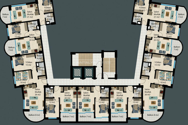 Квартира 2+1 в Анталии, Турция | PBB-45432