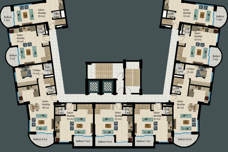 Квартира 2+1 в Анталии, Турция | PBB-45432