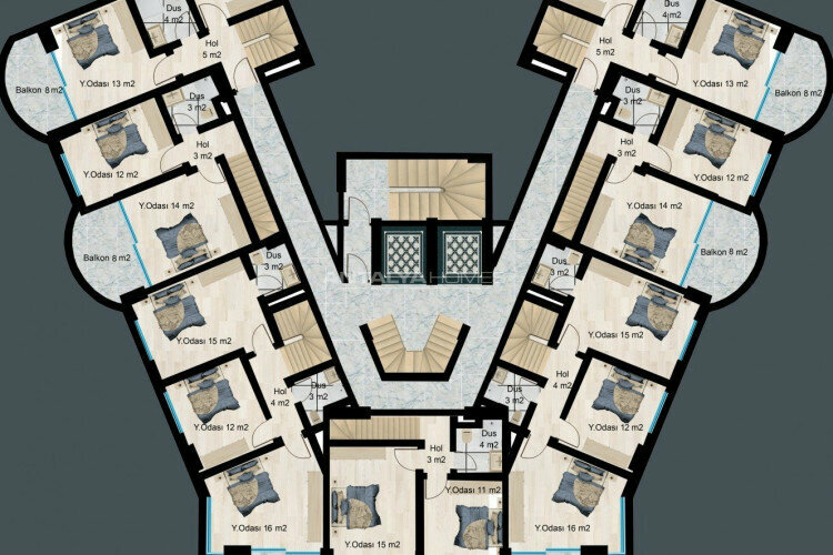 Квартира 2+1 в Анталии, Турция | PBB-45432