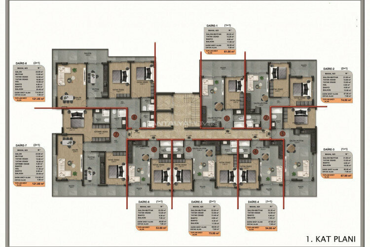 Квартира 3+1 в Анталии, Турция | PBB-45652