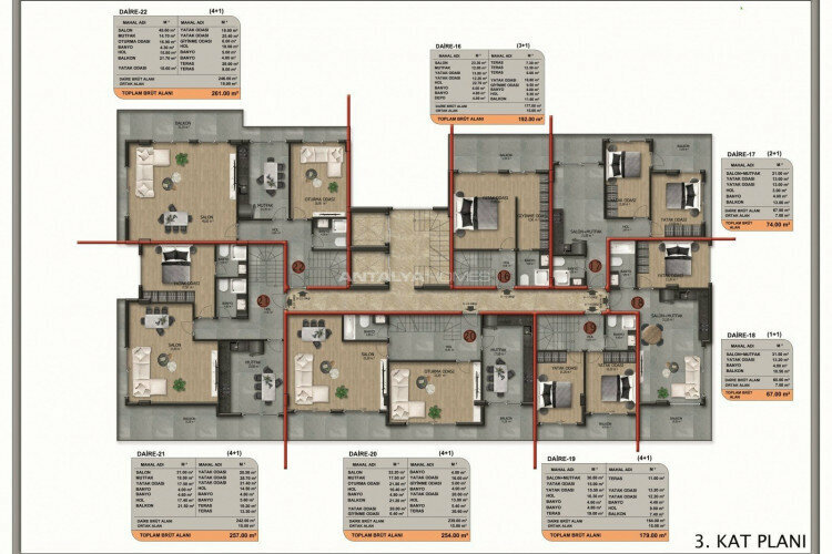 Квартира 3+1 в Анталии, Турция | PBB-45652