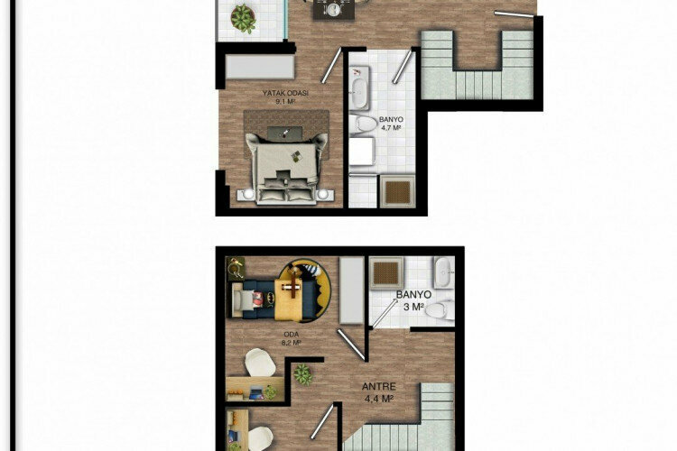 Квартира 1+1 в Анталии, Турция | SBB-45555