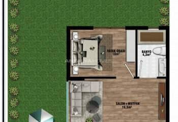 Квартира 1+1 в Анталии, Турция | SBB-45555